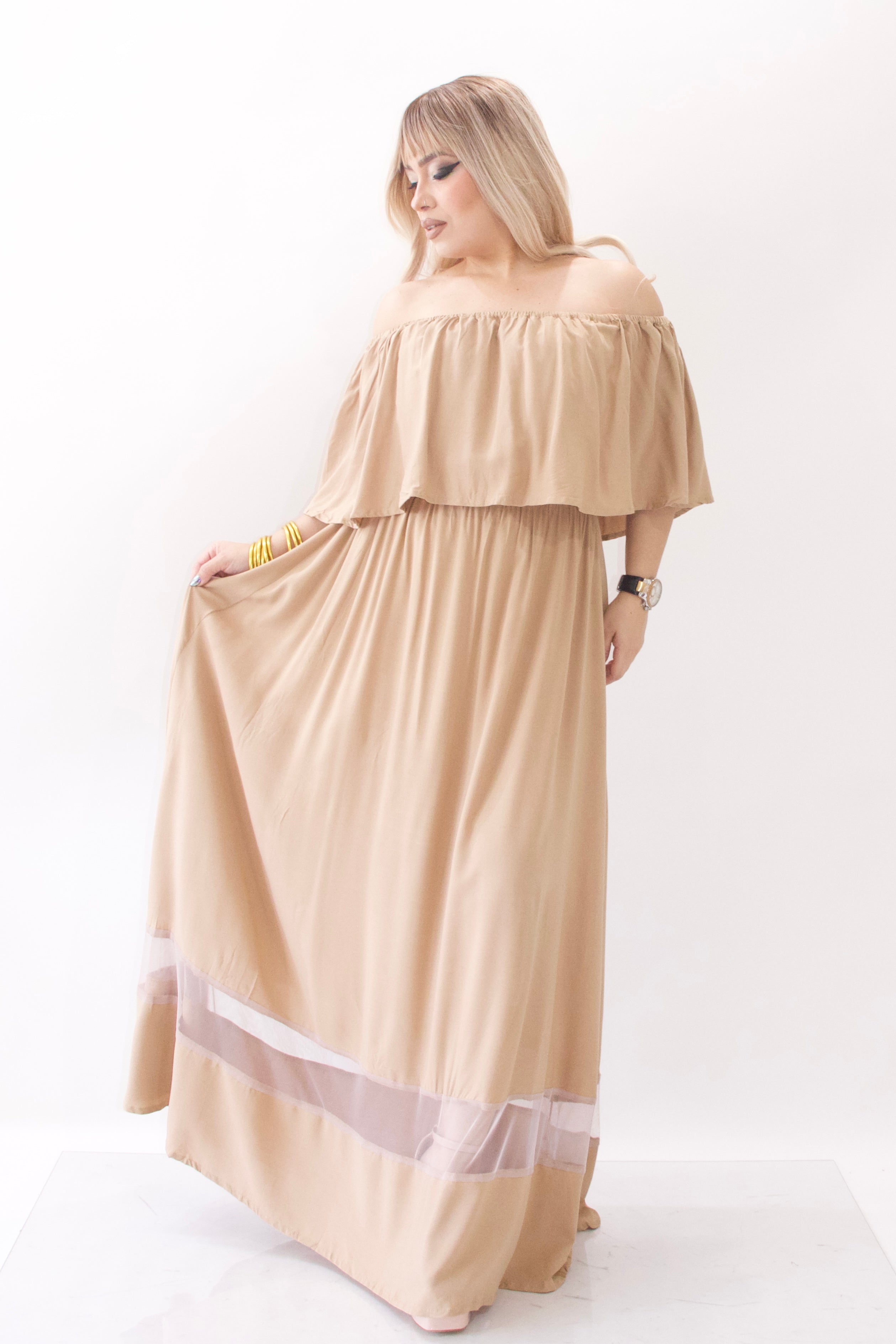Long dress Paraíso (mesh)