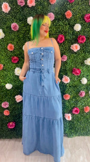 Maxi Denim Dress