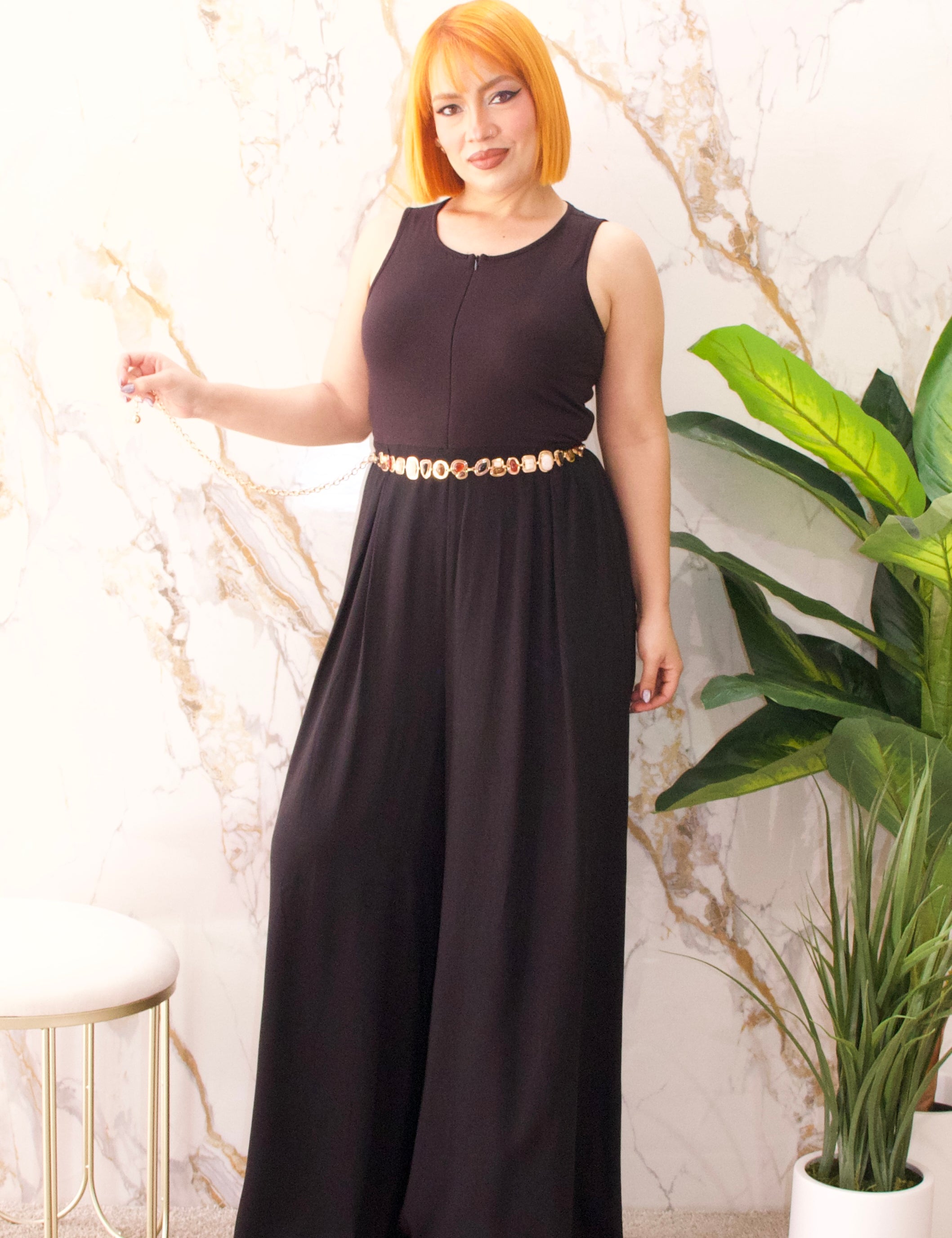 Long jumpsuit Zipper