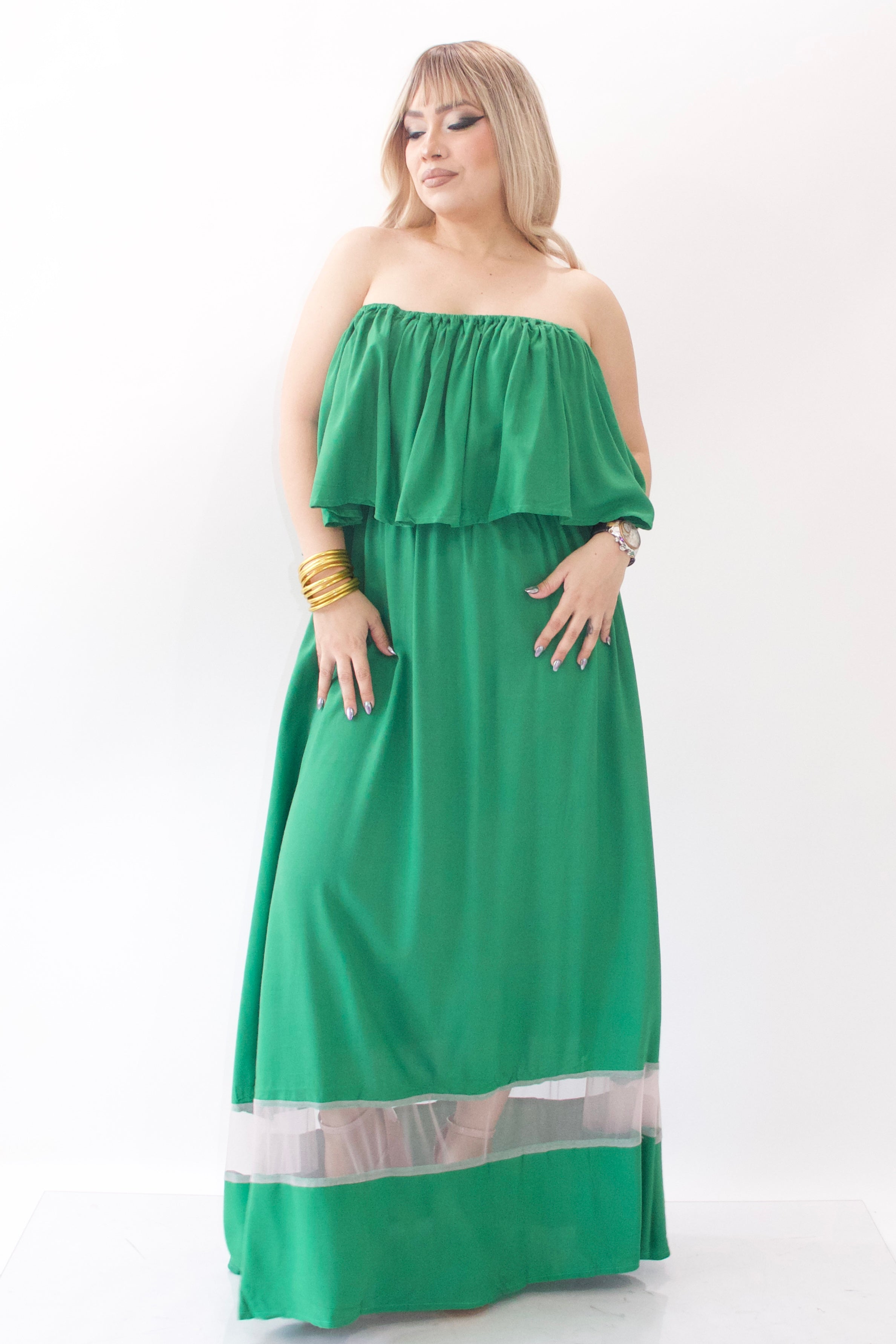 Long dress Paraíso (mesh)