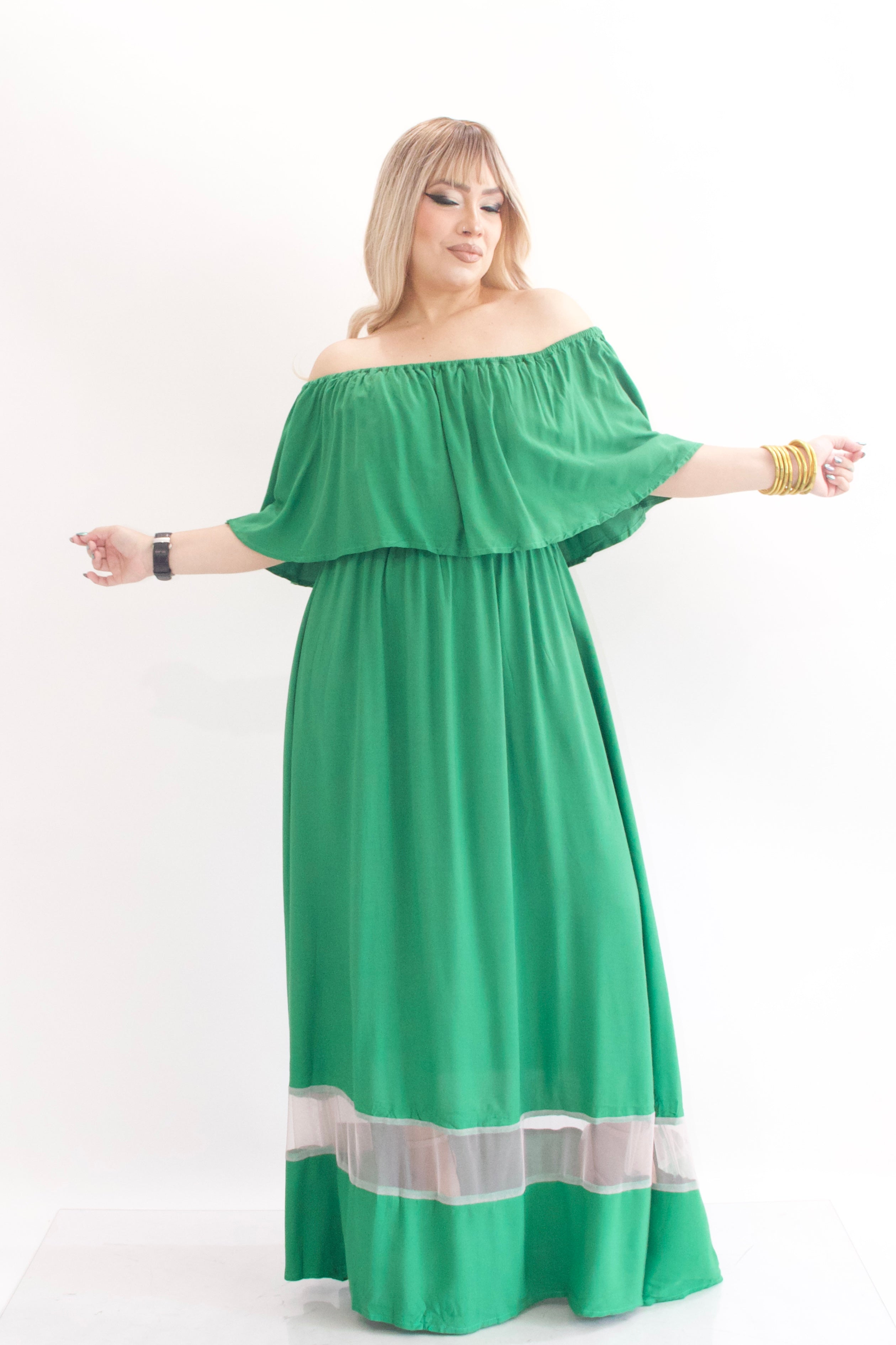 Long dress Paraíso (mesh)